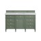 James Martin Vanities Brittany 60in Single Vanity, Smokey Celadon w/ 3 CM Arctic Fall Top 650-V60S-SC-3AF - alternate 5